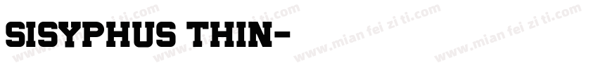 Sisyphus Thin字体转换